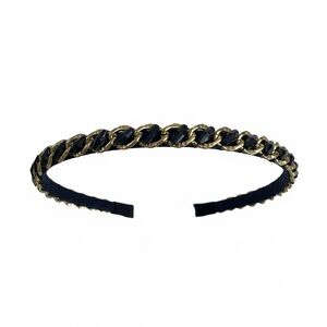 Beautiful Midnight Blue and Gold Headband